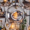 Ripoll Hängeleuchte Glas 20 cm Naturfarben, Schwarz, 8-flammig