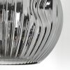 Ripoll Stehleuchte Glas 20 cm Schwarz, 1-flammig