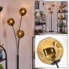 Ripoll Stehleuchte Glas 15 cm Gold, 3-flammig