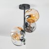 Ripoll Deckenleuchte Glas 15 cm Bernsteinfarben, Klar, Rauchfarben, 4-flammig