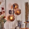 Koyoto Wandleuchte Glas 15 cm Kupferfarben, 3-flammig