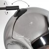 Ripoll Stehleuchte Glas 25 cm Schwarz, 1-flammig