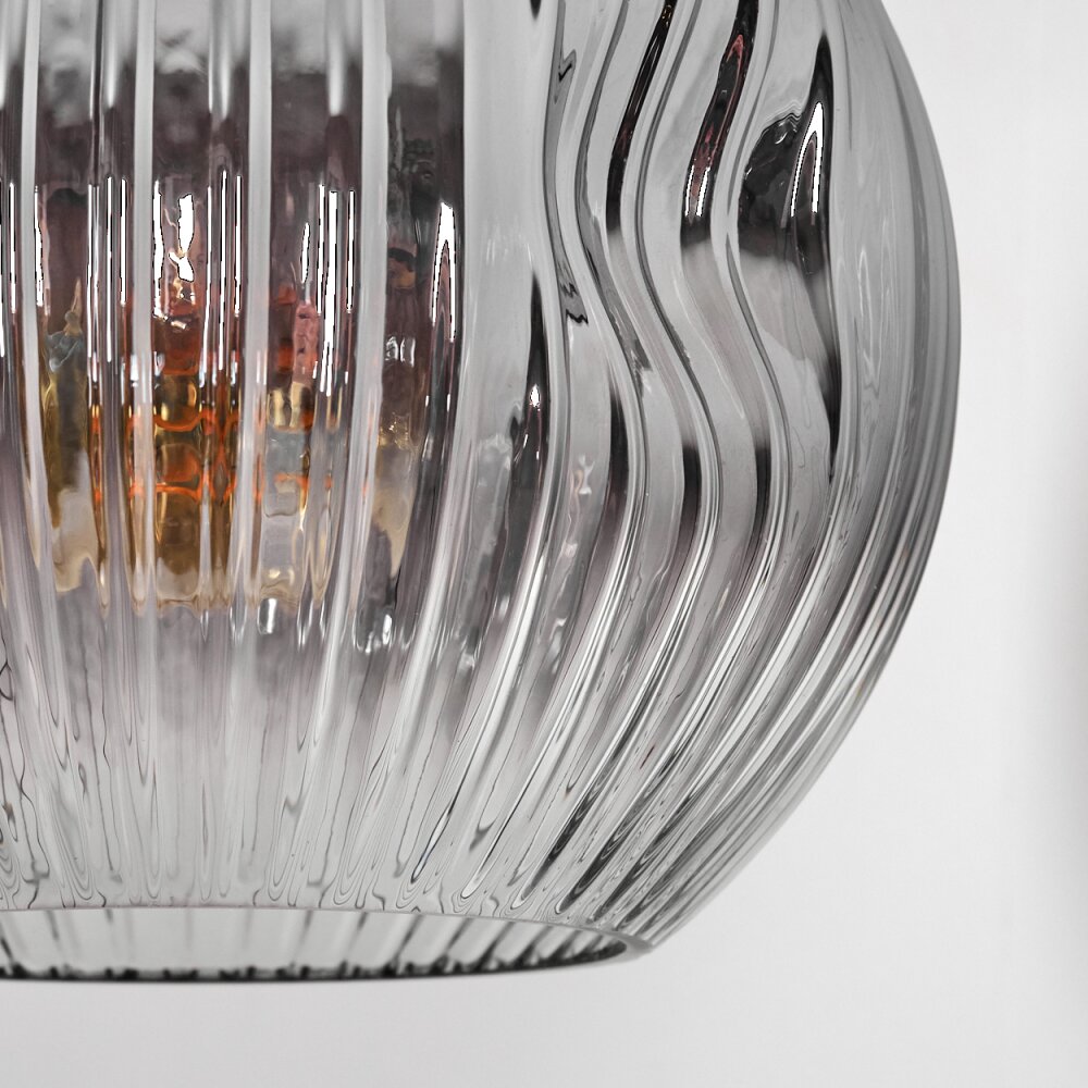 Ripoll Stehleuchte Glas 20 cm Schwarz, 1-flammig