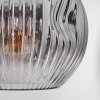 Ripoll Stehleuchte Glas 20 cm Schwarz, 1-flammig