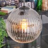 Koyoto Hängeleuchte Glas 20 cm Klar, Rauchfarben, 3-flammig