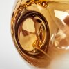 Ripoll Deckenleuchte Glas 15 cm Gold, Klar, 5-flammig