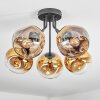 Ripoll Deckenleuchte Glas 15 cm Gold, Klar, 5-flammig