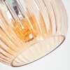 Koyoto Deckenleuchte Glas 15 cm Bernsteinfarben, 5-flammig