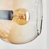Koyoto Wandleuchte Glas 15 cm Bernsteinfarben, Klar, Rauchfarben, 3-flammig