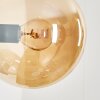 Gastor Wandleuchte Glas 15 cm Bernsteinfarben, Rauchfarben, 3-flammig