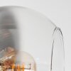 Koyoto Deckenleuchte Glas 15 cm Chrom, Klar, Rauchfarben, 4-flammig
