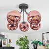 Ripoll Deckenleuchte Glas 15 cm Kupferfarben, 5-flammig