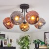 Ripoll Deckenleuchte Glas 15 cm Chrom, Gold, Kupferfarben, Rauchfarben, 5-flammig