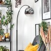 Ripoll Stehleuchte Glas 25 cm Schwarz, 1-flammig