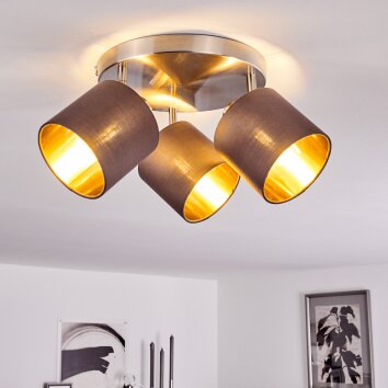 Alsen Deckenleuchte Nickel-Matt, 3-flammig Alsen Deckenleuchte Nickel-Matt, 3-flammig