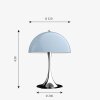 Louis Poulsen Panthella 320 Tischleuchte Chrom, 1-flammig