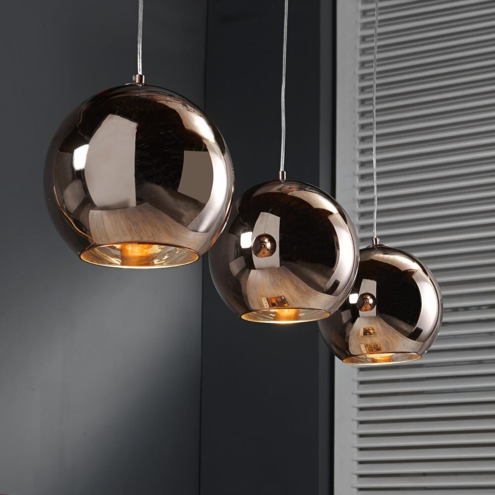 Cattenscop Hängeleuchten Kupferfarben, 3-flammig main product photo
