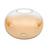 Glaslampenschirm Apedo Ersatzglas 30 cm Bernsteinfarben, Klar