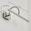 Morges Spiegelleuchte LED Chrom, 1-flammig