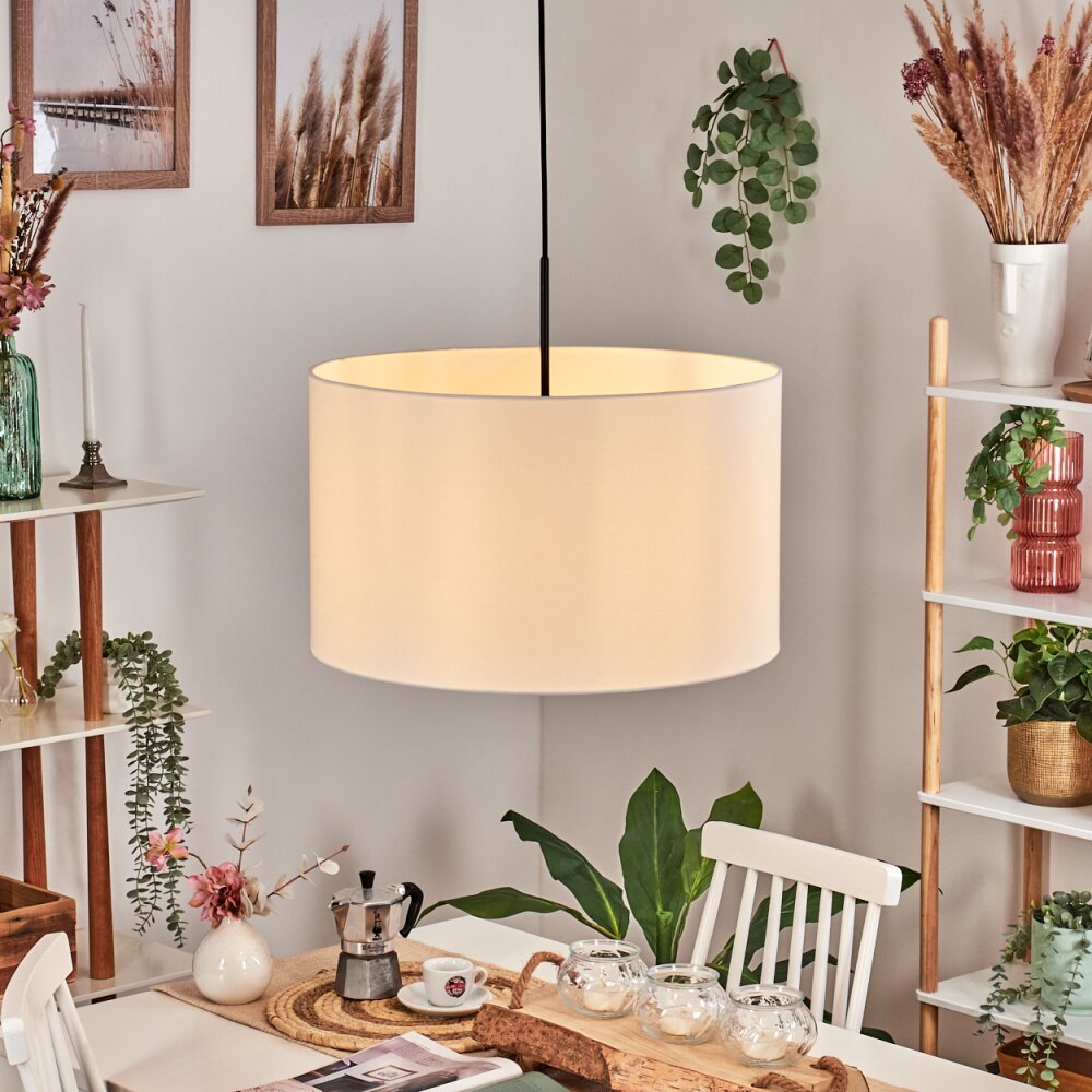 Flemming Hängeleuchte 50 cm Weiß, 1-flammig main product photo