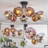 Ripoll Deckenleuchte Glas 15 cm Chrom, Gold, Klar, Kupferfarben, Rauchfarben, 7-flammig