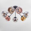 Ripoll Deckenleuchte Glas 15 cm Chrom, Gold, Klar, Kupferfarben, Rauchfarben, 7-flammig