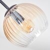 Koyoto Deckenleuchte Glas 15 cm Bernsteinfarben, Klar, Rauchfarben, 7-flammig