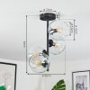 Koyoto Deckenleuchte Glas 15 cm Klar, 4-flammig
