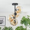 Ripoll Deckenleuchte Glas 15 cm Bernsteinfarben, Klar, 4-flammig