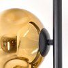 Ripoll Stehleuchte Glas 15 cm Gold, Klar, 3-flammig