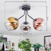 Koyoto Deckenleuchte Glas 15 cm Chrom, Gold, Klar, Kupferfarben, Rauchfarben, 3-flammig