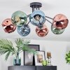 Ripoll Deckenleuchte Glas 15 cm Blau, Grün, Kupferfarben, 7-flammig
