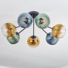 Koyoto Deckenleuchte Glas 15 cm Blau, Gold, Grün, Klar, 7-flammig