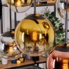 Gastor Hängeleuchte Glas 20 cm, 25 cm Chrom, Gold, Klar, Kupferfarben, Rauchfarben, 6-flammig