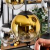 Gastor Hängeleuchte Glas 20 cm, 25 cm Chrom, Gold, Klar, Kupferfarben, Rauchfarben, 6-flammig