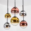 Gastor Hängeleuchte Glas 20 cm, 25 cm Chrom, Gold, Klar, Kupferfarben, Rauchfarben, 6-flammig