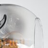 Ripoll Deckenleuchte Glas 15 cm Chrom, Klar, Rauchfarben, 4-flammig