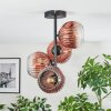 Ripoll Deckenleuchte Glas 15 cm Klar, Kupferfarben, 4-flammig