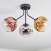 Ripoll Deckenleuchte Glas 15 cm Chrom, Gold, Klar, Kupferfarben, Rauchfarben, 3-flammig