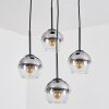 Koyoto Hängeleuchte Glas 15 cm Klar, Rauchfarben, 4-flammig