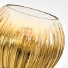 Koyoto Stehleuchte Glas 15 cm Gold, Klar, 3-flammig