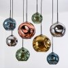 Ripoll Hängeleuchte Glas 20 cm, 25 cm, 30 cm Naturfarben, Schwarz, 8-flammig