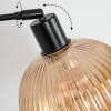 Koyoto Stehleuchte Glas 20 cm Schwarz, 1-flammig