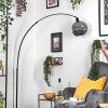 Ripoll Stehleuchte Glas 25 cm Schwarz, 1-flammig