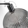 Ripoll Stehleuchte Glas 25 cm Schwarz, 1-flammig