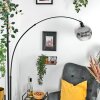 Ripoll Bogenlampe Glas 25 cm Schwarz, 1-flammig