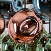 Ripoll Hängeleuchte Glas 25 cm Naturfarben, Schwarz, 8-flammig