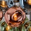 Ripoll Hängeleuchte Glas 25 cm Naturfarben, Schwarz, 8-flammig