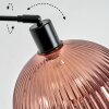 Koyoto Stehleuchte Glas 25 cm Schwarz, 1-flammig