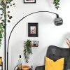 Ripoll Bogenlampe Glas 20 cm Schwarz, 1-flammig